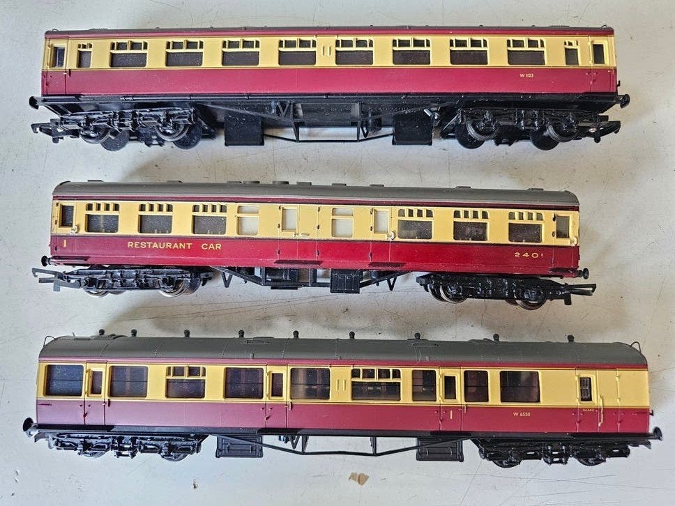 Ho Bachmann Engelse Wagons - Set van 3, Hobby en Vrije tijd, Modeltreinen | H0, Ophalen of Verzenden, Gebruikt, Gelijkstroom, Wagon