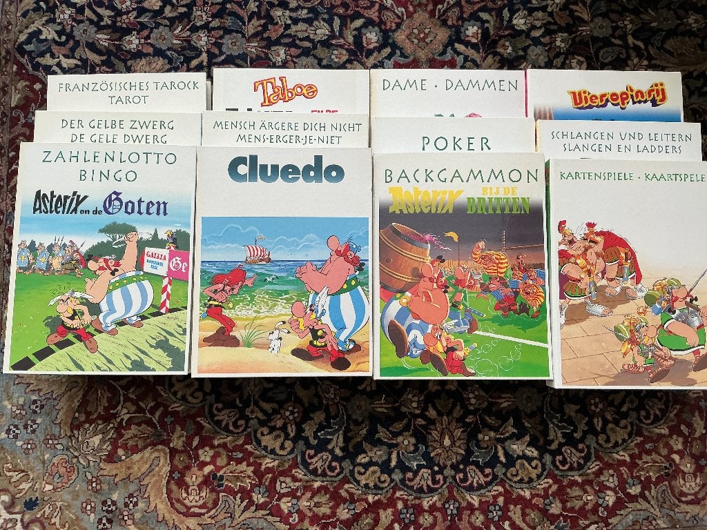 Asterix en Obelix # 12 spellen - zie foto, Ophalen of Verzenden, Asterix en Obelix, Zo goed als nieuw, Boek of Spel
