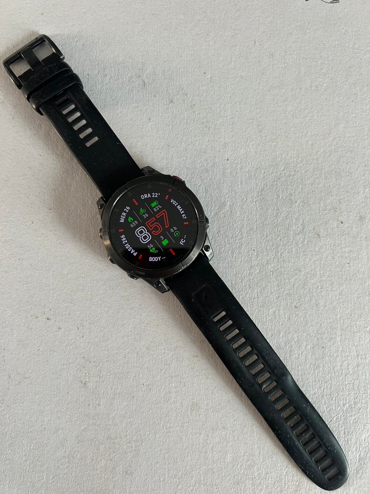 Garmin Epix (Gen 2) Sapphire Edition 47mm, Zwart, Ophalen of Verzenden, Zo goed als nieuw, GPS