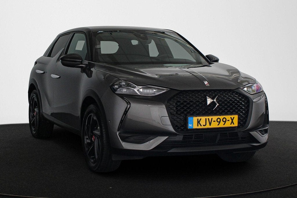 DS 3 Crossback E-Tense Performance Line+ 50 kWh Achteruitrij, Auto's, DS, 136 pk, Gebruikt, Zwart, Alcantara