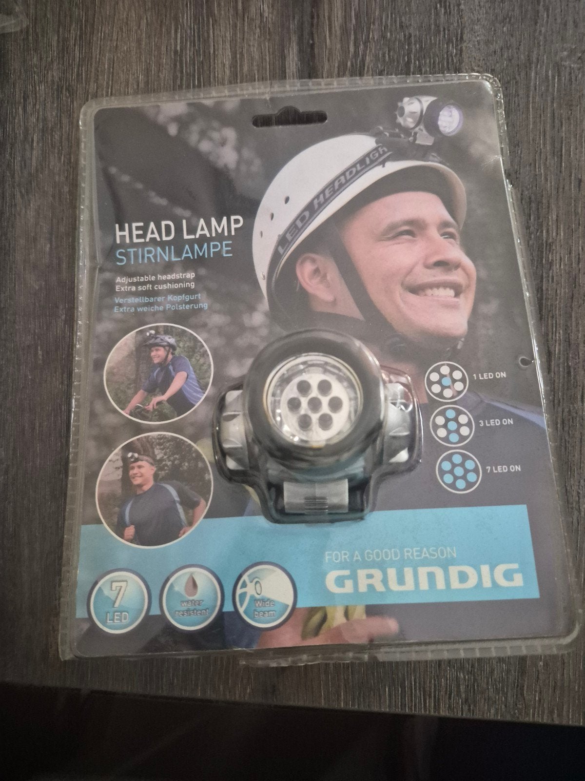nieuw grundig hoofdlampje, Ophalen