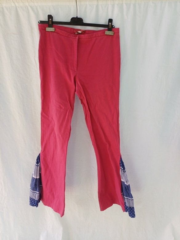Stoere hippie broek voor jaren '70 feest! maat M, Maat 38/40 (M), Carnaval, ., Ophalen of Verzenden