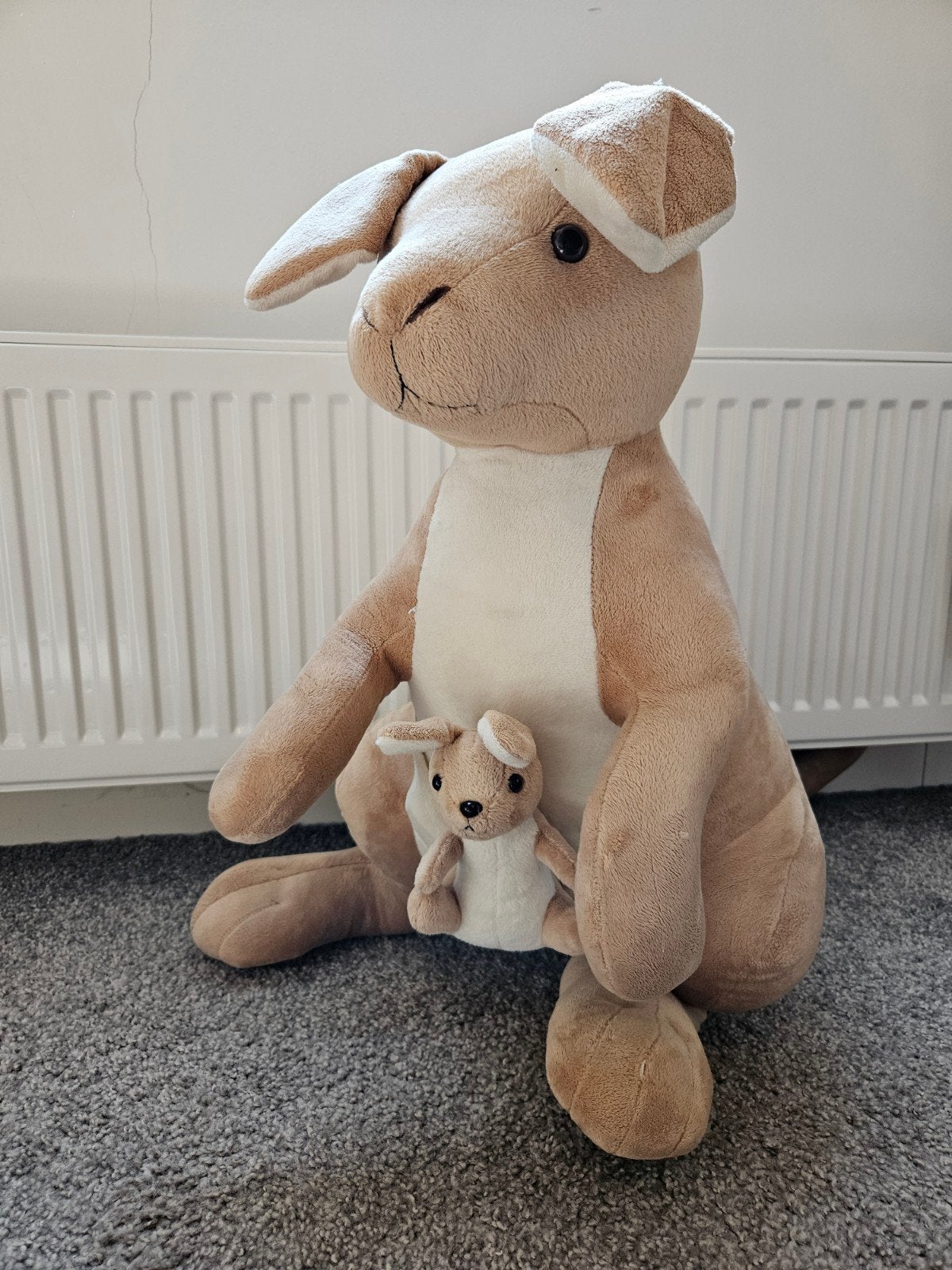 Kangoeroe knuffel met baby in buidel, Kinderen en Baby's, Ophalen, Overige typen