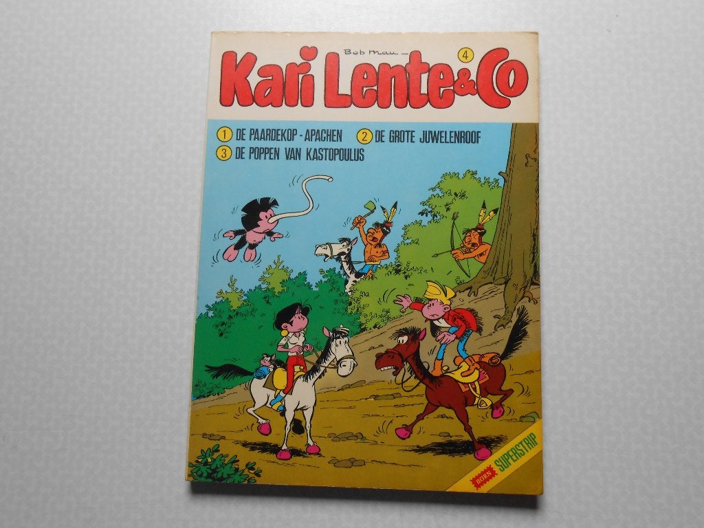 Kari lente & co 4 1976 1ste druk Uitgave born., Bob Mau, Eén stripboek, Ophalen of Verzenden, Zo goed als nieuw