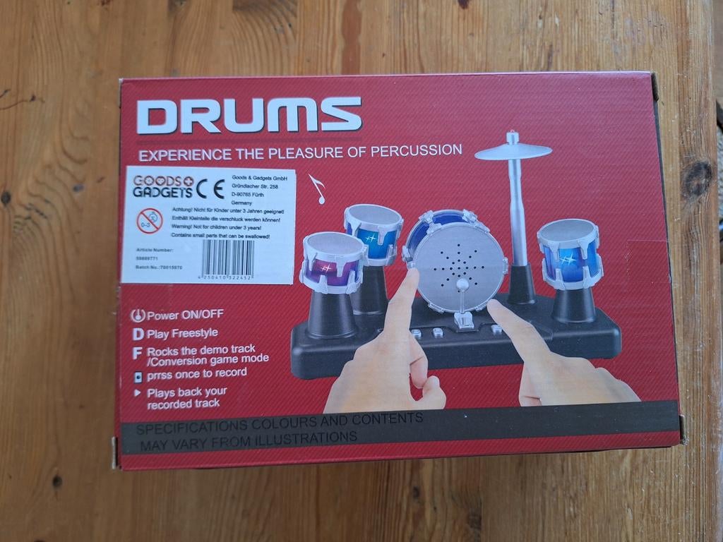Elektronisch Speelgoed Drumstel voor Kinderen, Ophalen of Verzenden, Overige merken, Elektronisch