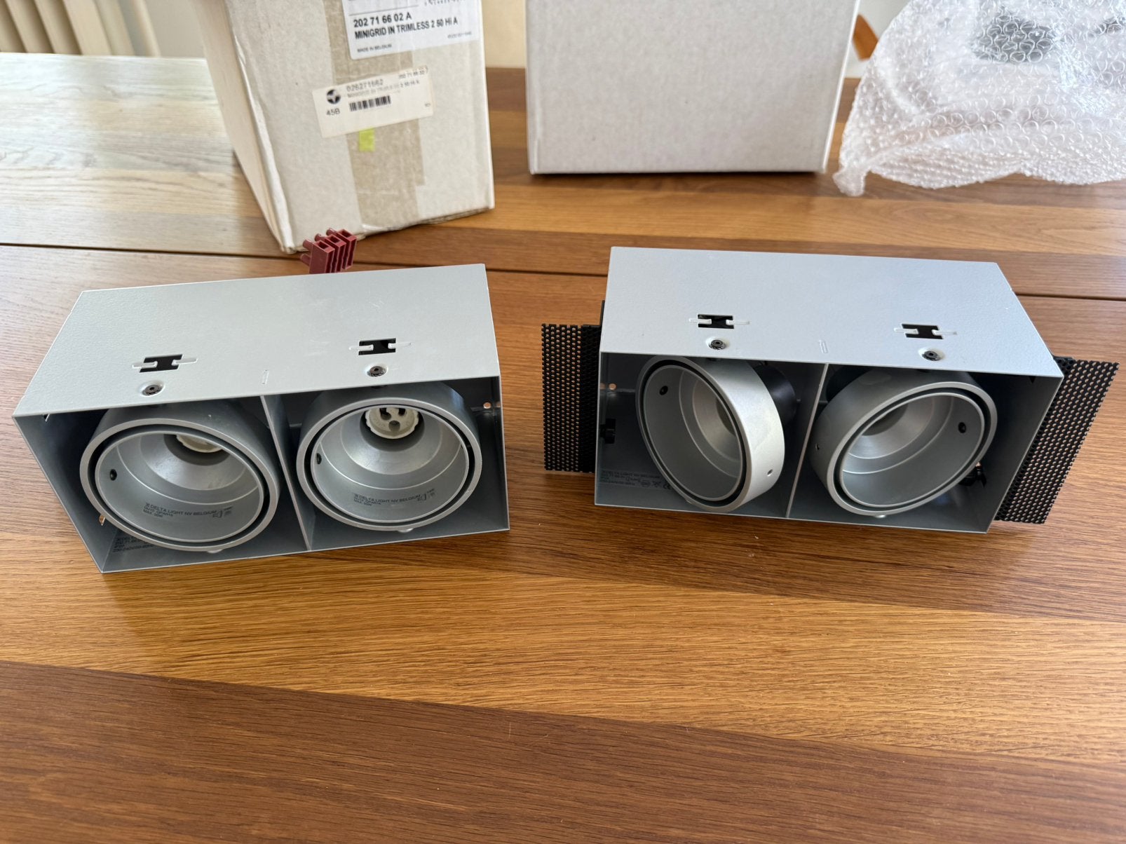 Deltalight minigrid in trimless 2 LED (2 stuks), Ophalen of Verzenden, Zo goed als nieuw