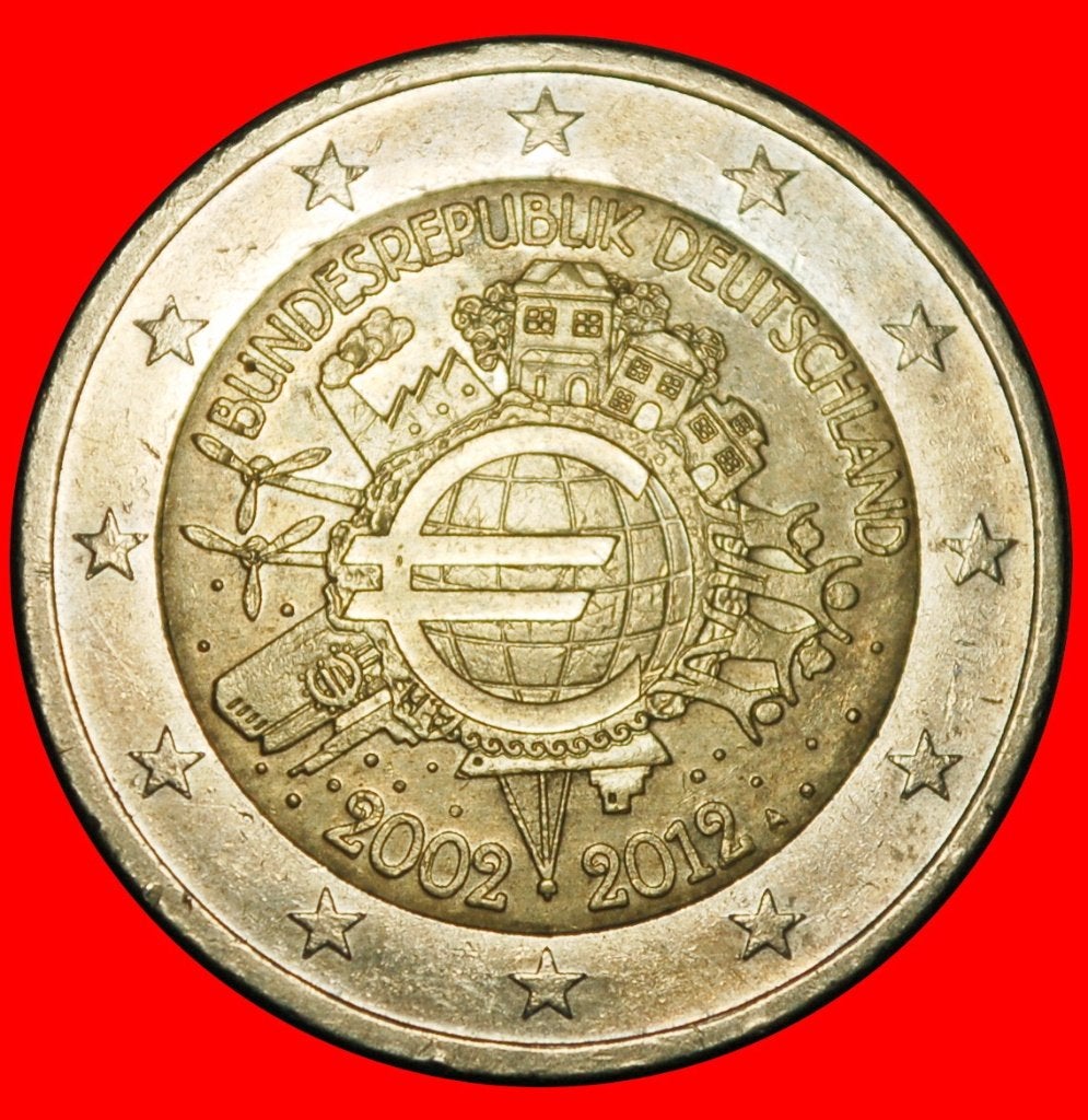Ⰺ SHIP AUSTRIA: GERMANY  2 EUROS 2002-2012A! PRUSSIA DIE I!, Ophalen of Verzenden, Duitsland, 2 euro, Losse munt