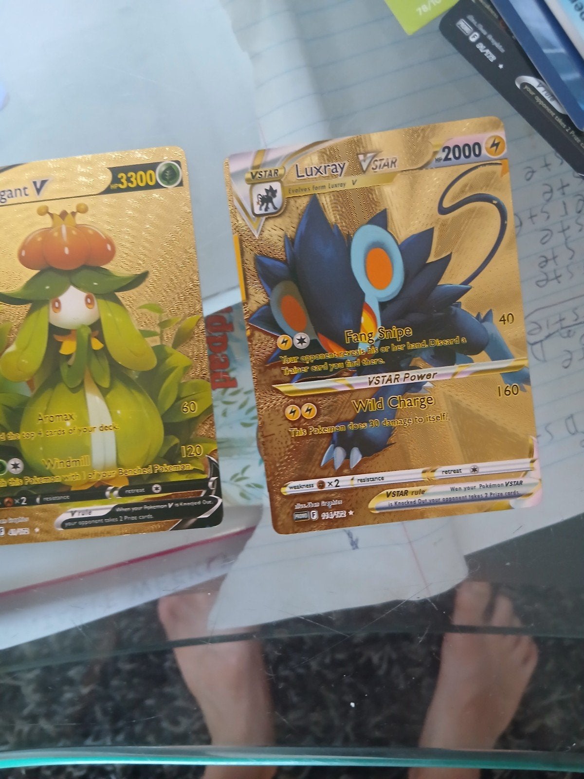 Gouden Pokémon Kaarten: Luxray VSTAR & Lilligant V, Ophalen of Verzenden