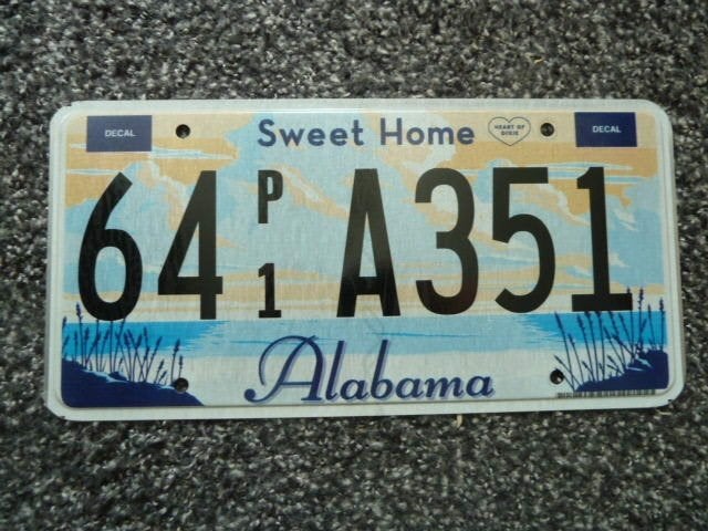Kentekenplaat licenseplate Alabama Sweet Home 3 USA, Verzenden, Gebruikt, Auto's
