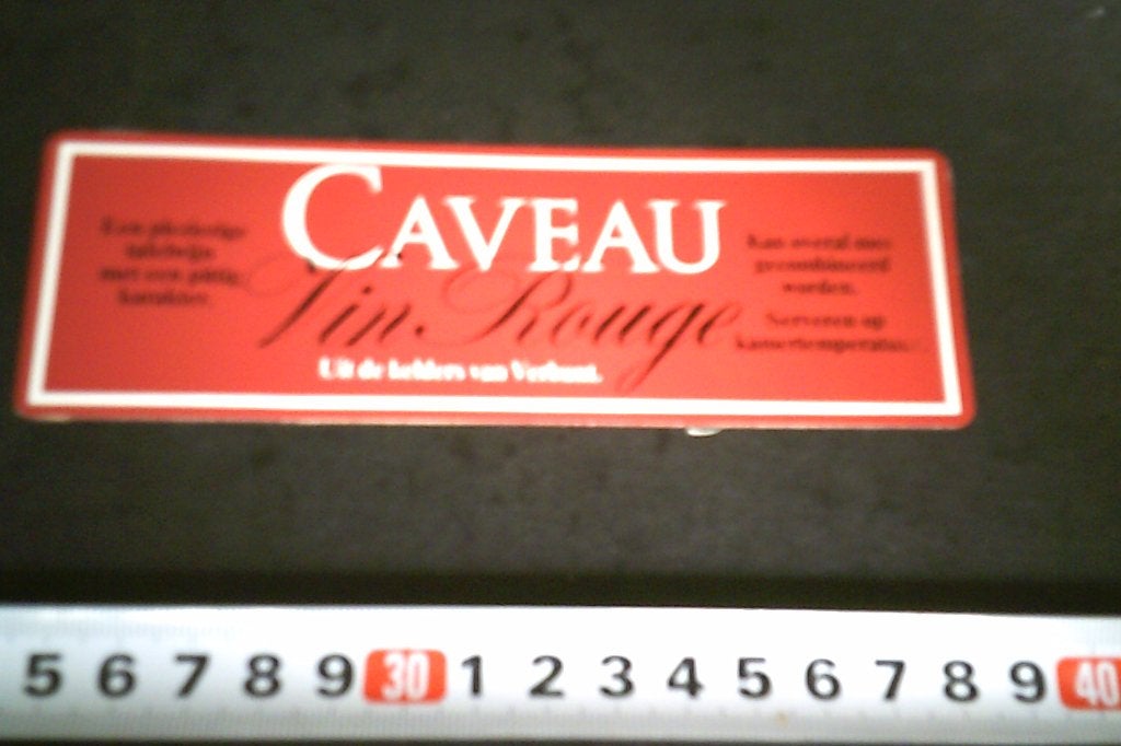 sticker Uit de kelders van Verbunt Caveau Vin Rouge