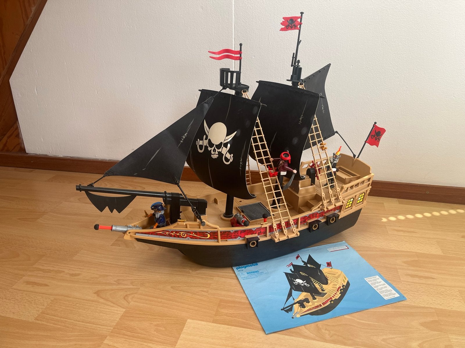 Playmobil Piratenschip 6678 - Bijna compleet, Kinderen en Baby's, Speelgoed | Playmobil, Ophalen, Pirates, Complete set, Zo goed als nieuw