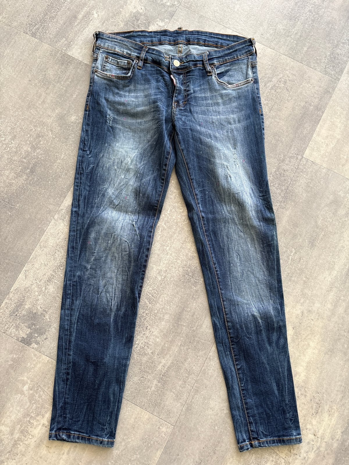 Dsquared2 Jeans - Stijlvolle Herenjeans, Ophalen of Verzenden, Zo goed als nieuw, Blauw, W32 (confectie 46) of kleiner
