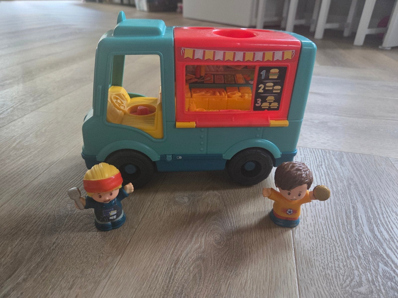 Fisher-Price Little People Food Truck met 2 figuren, Ophalen, Gebruikt, Jongen of Meisje
