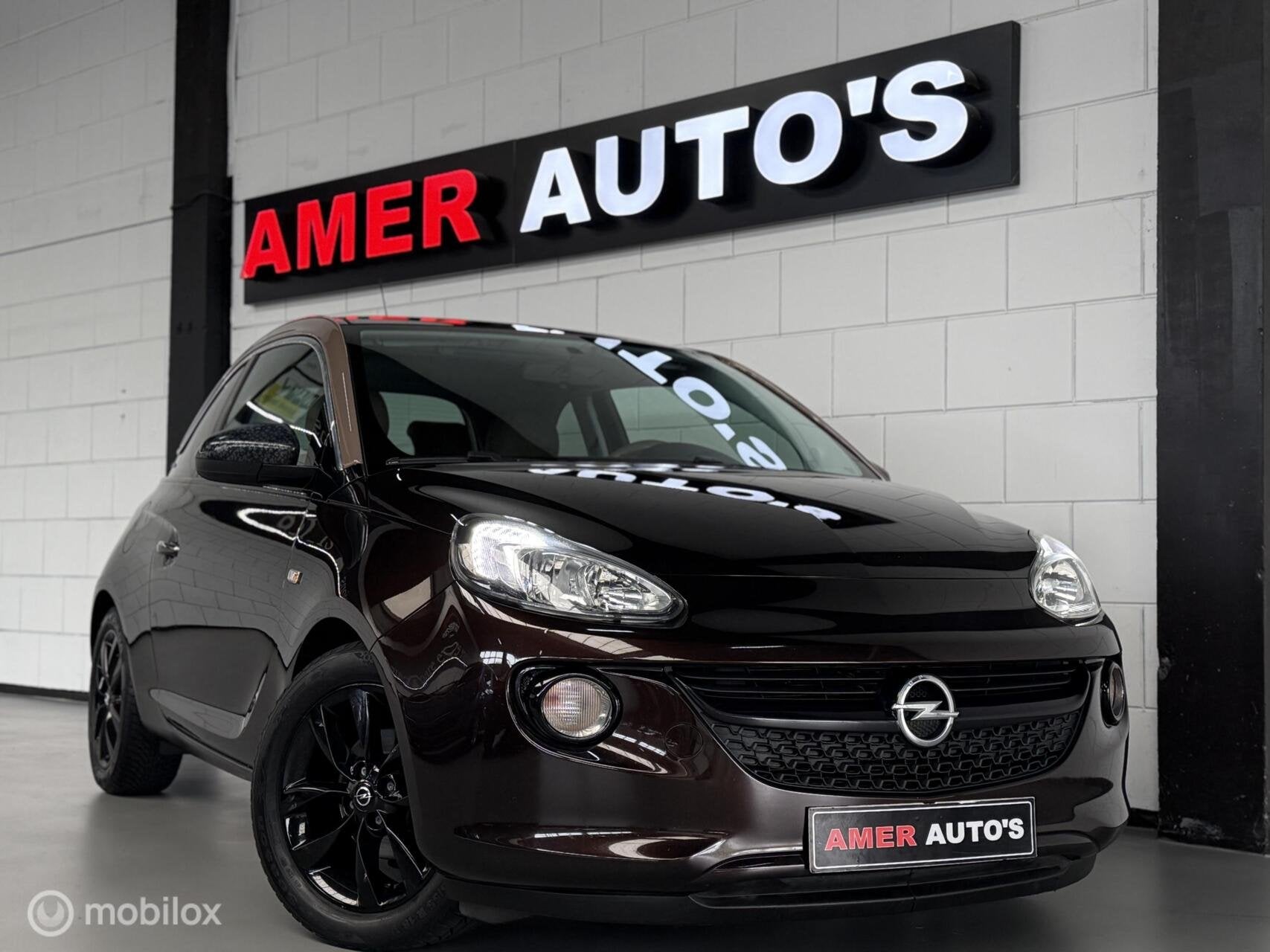 Opel ADAM 1.2 /Panoramadak/Uniek kleur combinatie/1e eign/TO, Auto's, Voorwielaandrijving, Gebruikt, 4 cilinders, Bruin
