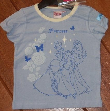 Blauw Disney Princess t-shirt maat 116 *NIEUW* (3994), Disney, Meisje, Nieuw, Ophalen of Verzenden