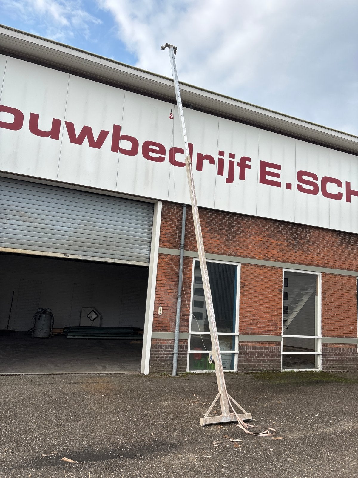 Gevelridder Aluminium Mast 8m - Aluminium Zeeland, Ophalen of Verzenden