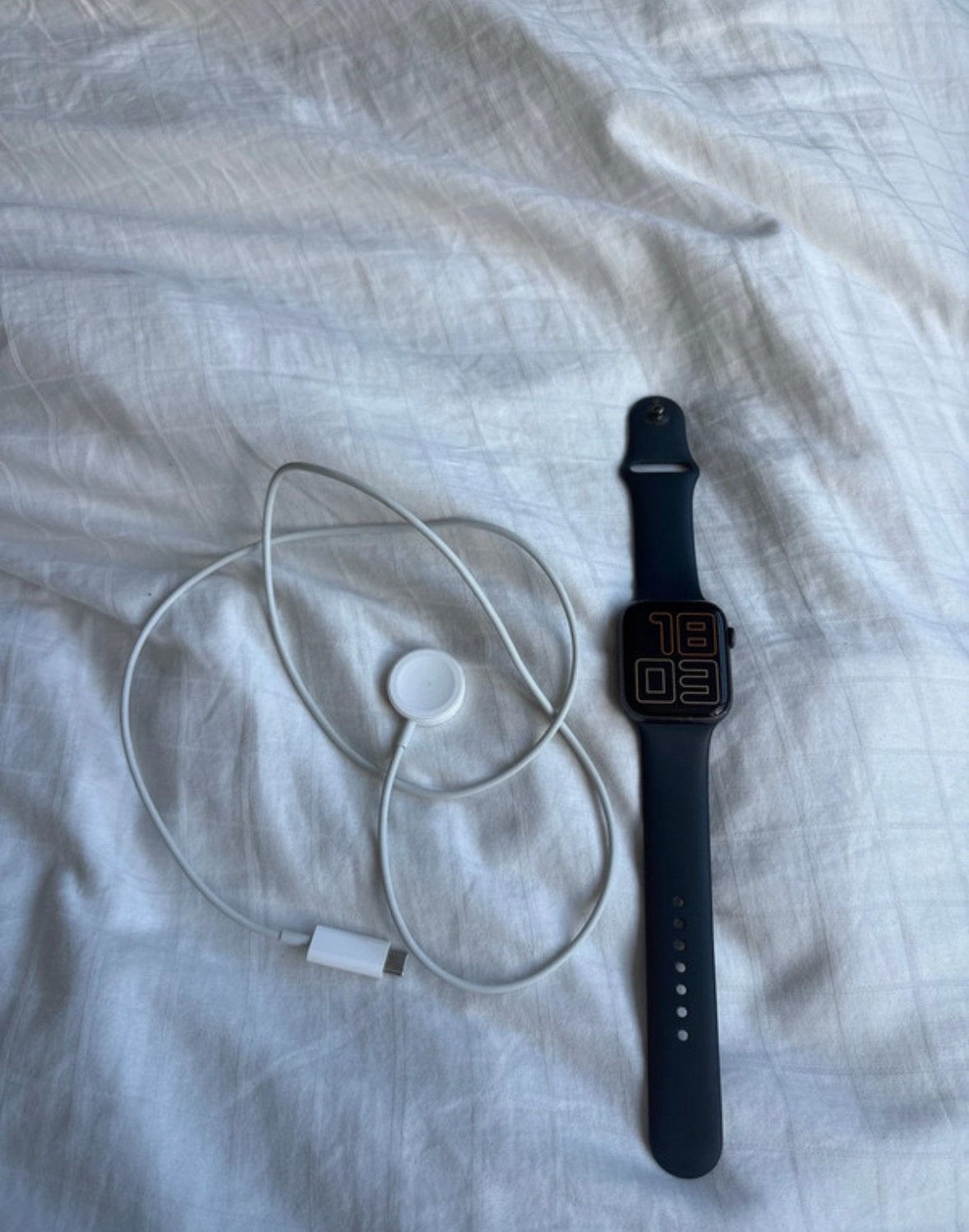 Apple watch series 5 gps 44 mm, Zwart, IOS, Ophalen of Verzenden, Zo goed als nieuw