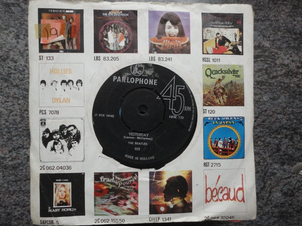 Beatles - Yesterday NL  1965, Cd's en Dvd's, Vinyl Singles, Gebruikt, Originele persing, 7 inch, Ophalen of Verzenden