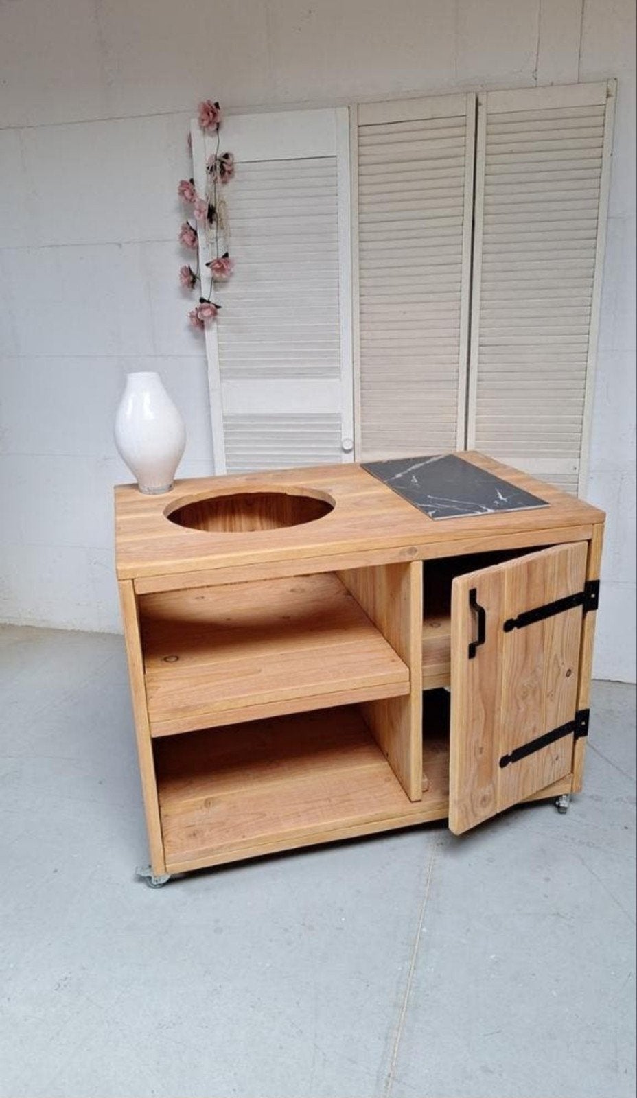 Douglas buitenkeuken Kamado Green egg bbq Basterd🍖🥩🥓🍔, Ophalen of Verzenden, Nieuw, Houtskool