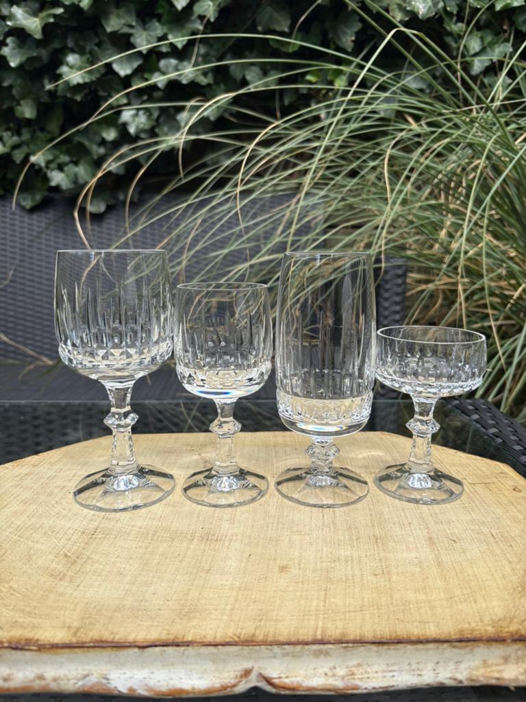 14 Vintage kristallen glazen Schott Zwiesel 'Tango, Ophalen of Verzenden, Zo goed als nieuw, Overige typen
