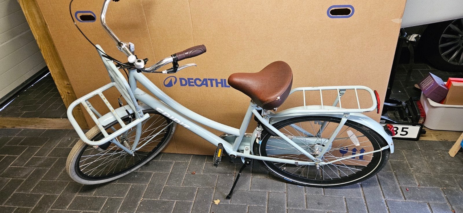 Spirit damesfiets met lage instap en voordrager, Fietsen en Brommers, Fietsen | Dames | Damesfietsen, Velgrem, 50 tot 53 cm, Ophalen