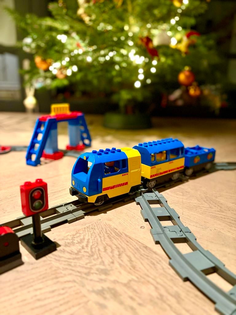 Lego Duplo Treinsets met Kraan en Accessoires, Kinderen en Baby's, Speelgoed | Duplo en Lego, Compleet, Gebruikt, Overige thema's