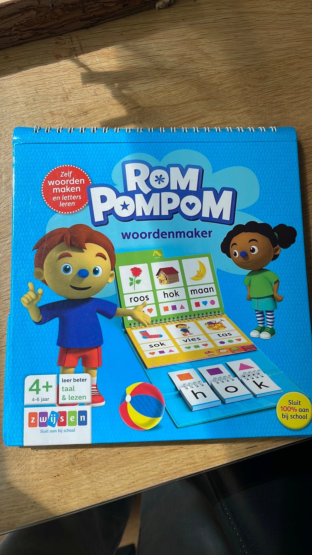 Rom Pom Pom Woordenmaker - Leer Beter Taal & Lezen, Kinderen en Baby's, Speelgoed | Educatief en Creatief, Ophalen, Nieuw, Taal en Lezen