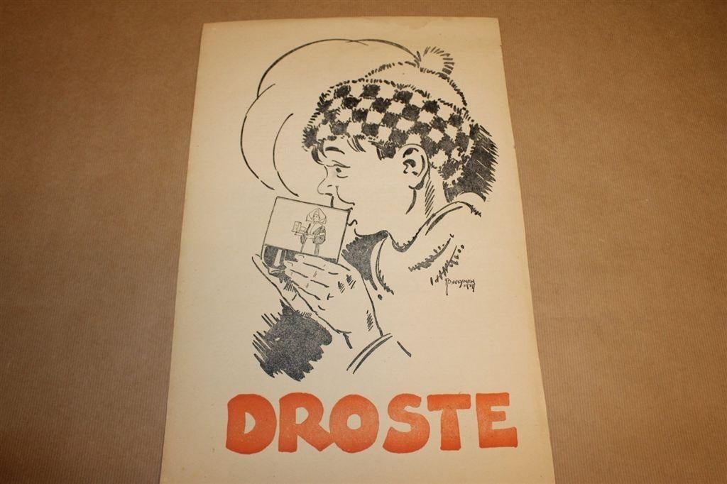 Originele advertentie/affiche - Droste Cacao - 1928 !!, Verzamelen, Merken en Reclamevoorwerpen, Ophalen of Verzenden, Gebruikt