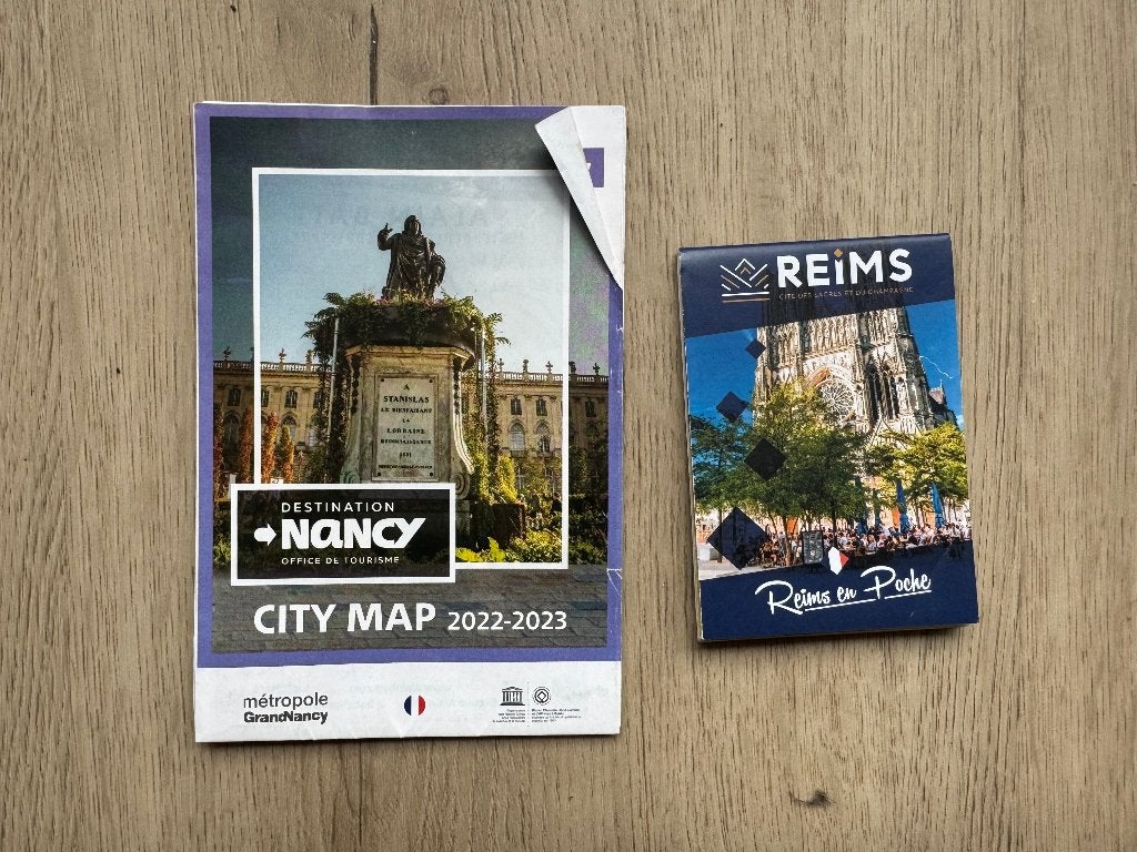 Stadskaart Nancy en Reims, Boeken, Atlassen en Landkaarten, Ophalen of Verzenden, Nieuw, 1800 tot 2000, Landkaart