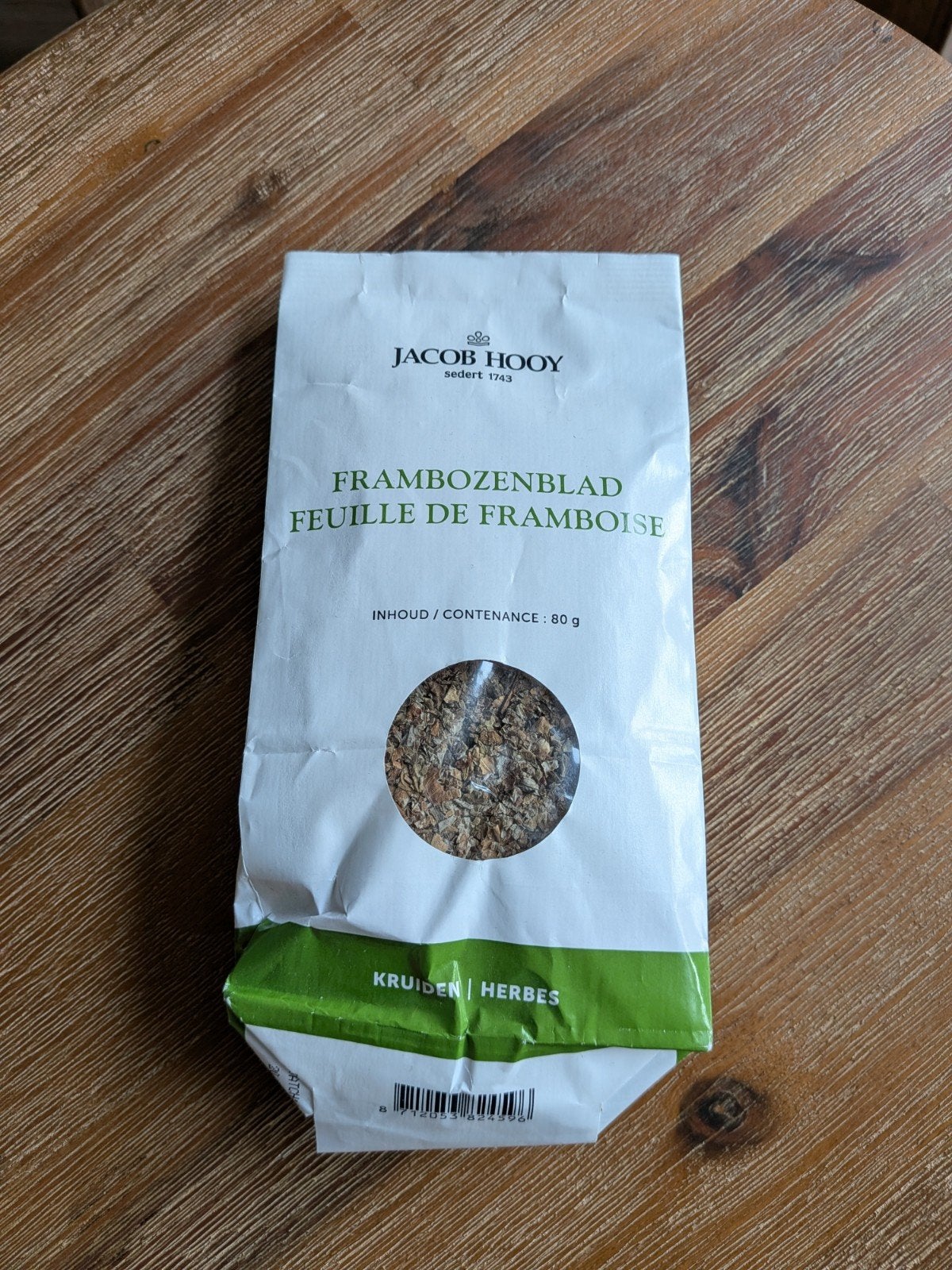 Jacob Hooy Frambozenblad thee, Ophalen of Verzenden