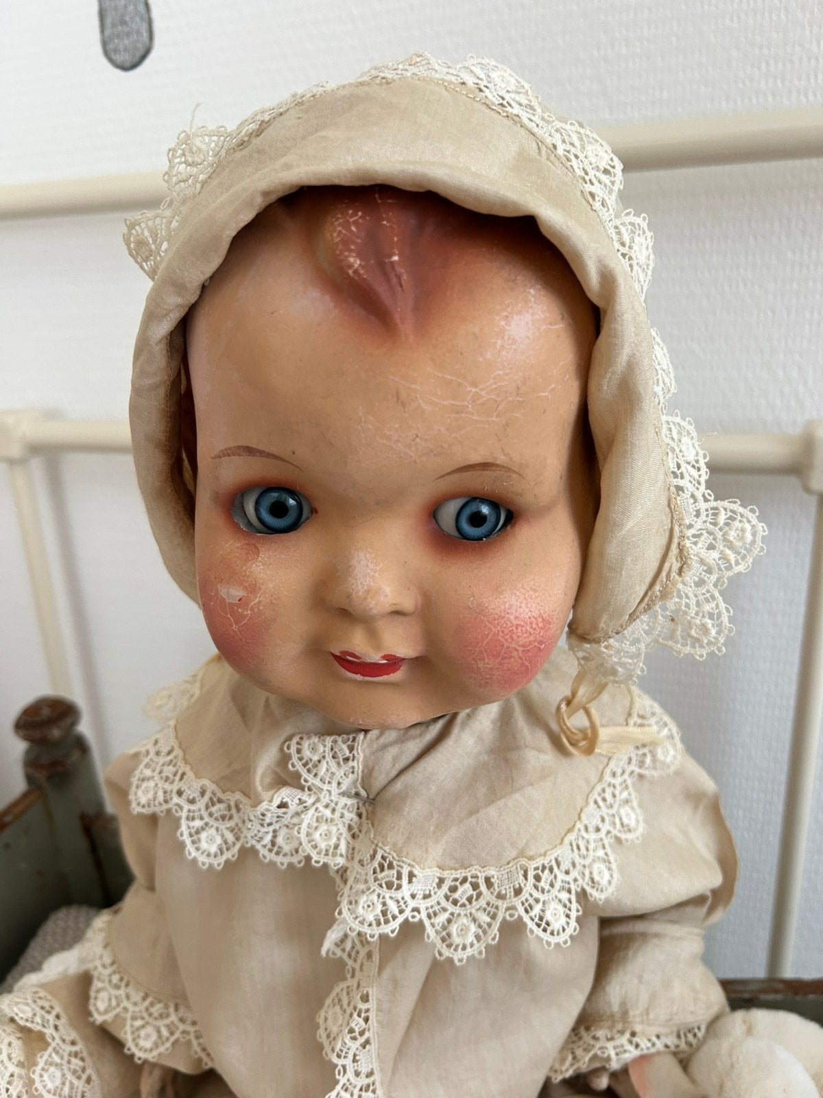 Antieke pop 55cm, Antiek en Kunst, Ophalen of Verzenden