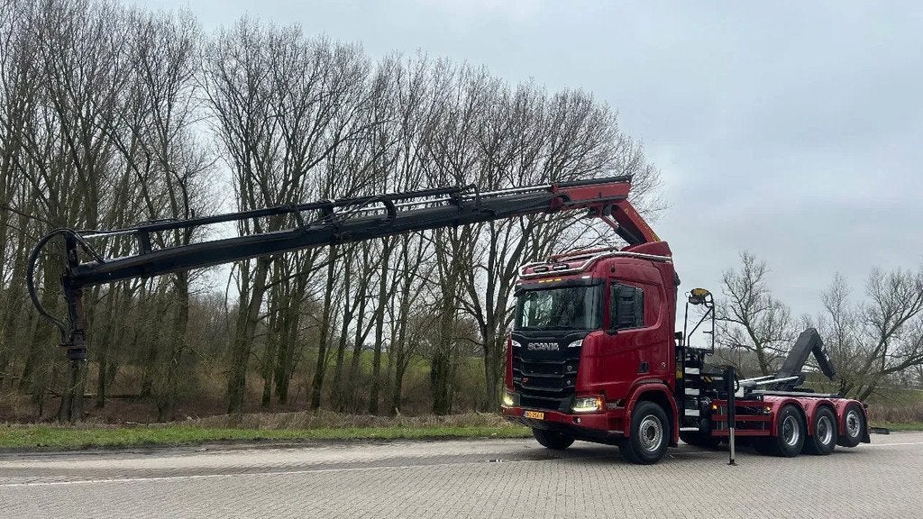 Scania R650 Gestuurd | 4 asser | 21 ton vdl | palfinger 2200, Automaat, Euro 6, Scania, Diesel