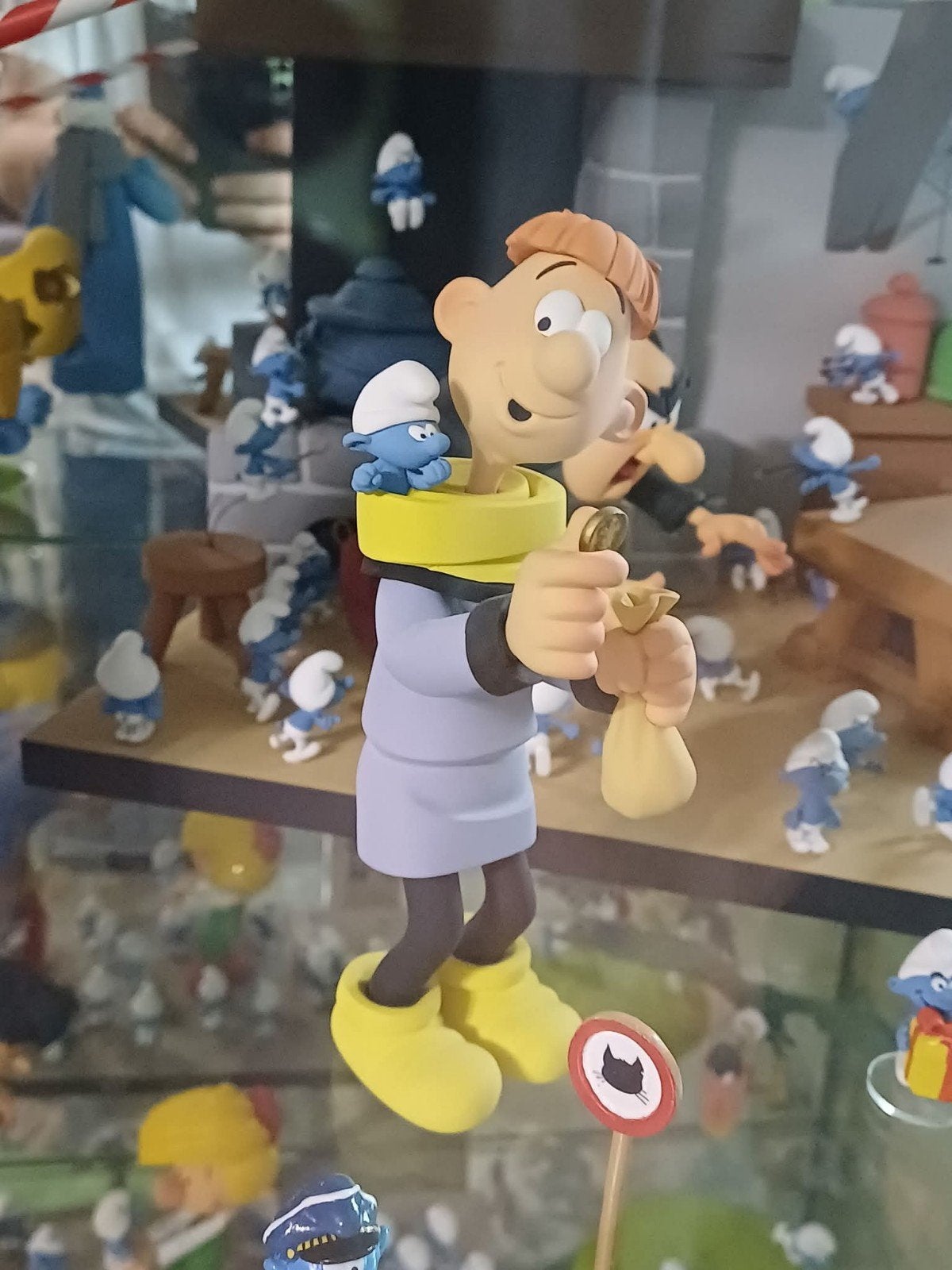 Olivier de Financier-smurf (Fariboles), Ophalen of Verzenden, Smurfen, Zo goed als nieuw, Beeldje of Figuurtje