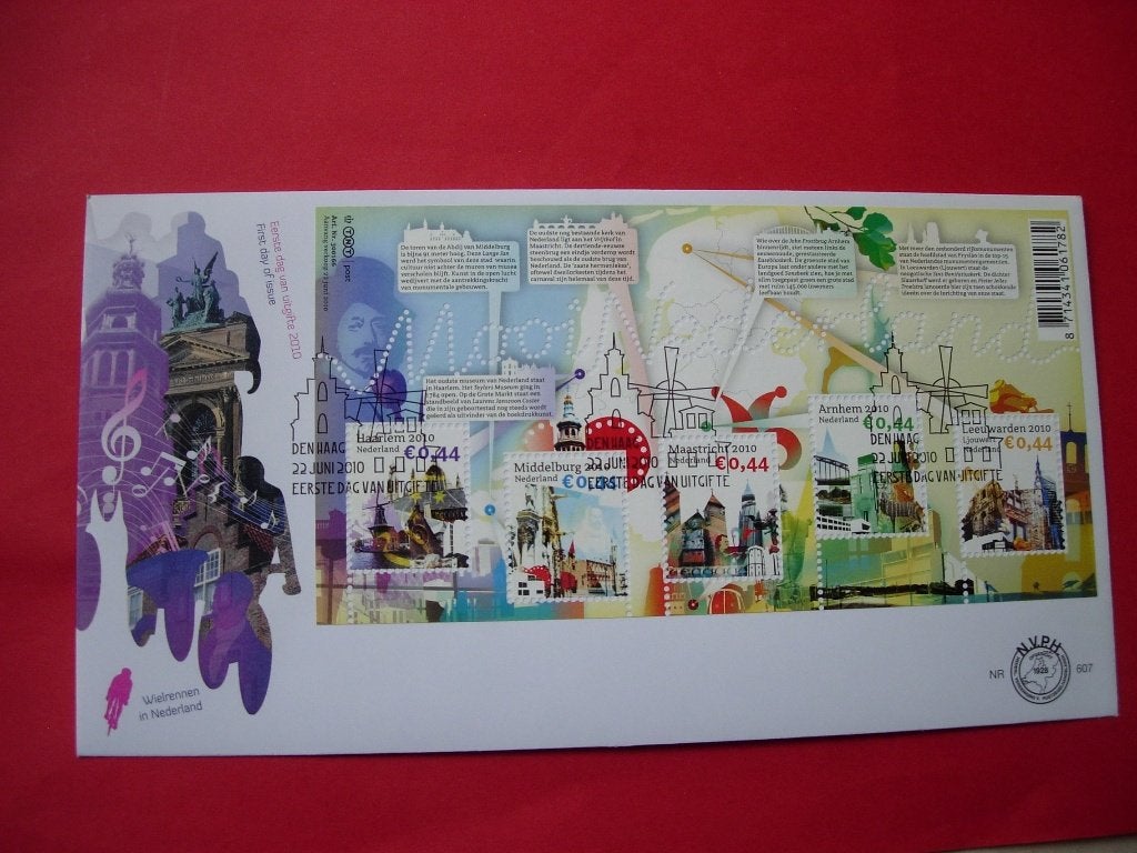 NL Nederland FDC 607 verzamelblok mooi Nederland (9) 2010, Verzenden, Onbeschreven, Nederland