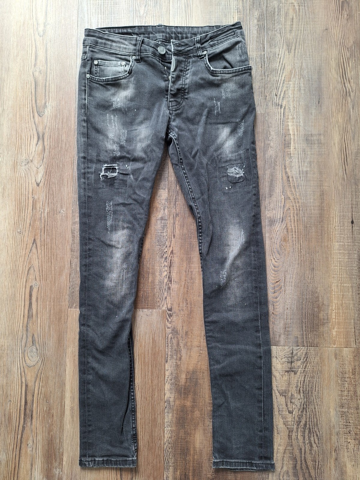 Richesse Zwarte Skinny Jeans - Maat W29, Kleding | Heren, Spijkerbroeken en Jeans, Zwart, Overige jeansmaten, Ophalen of Verzenden