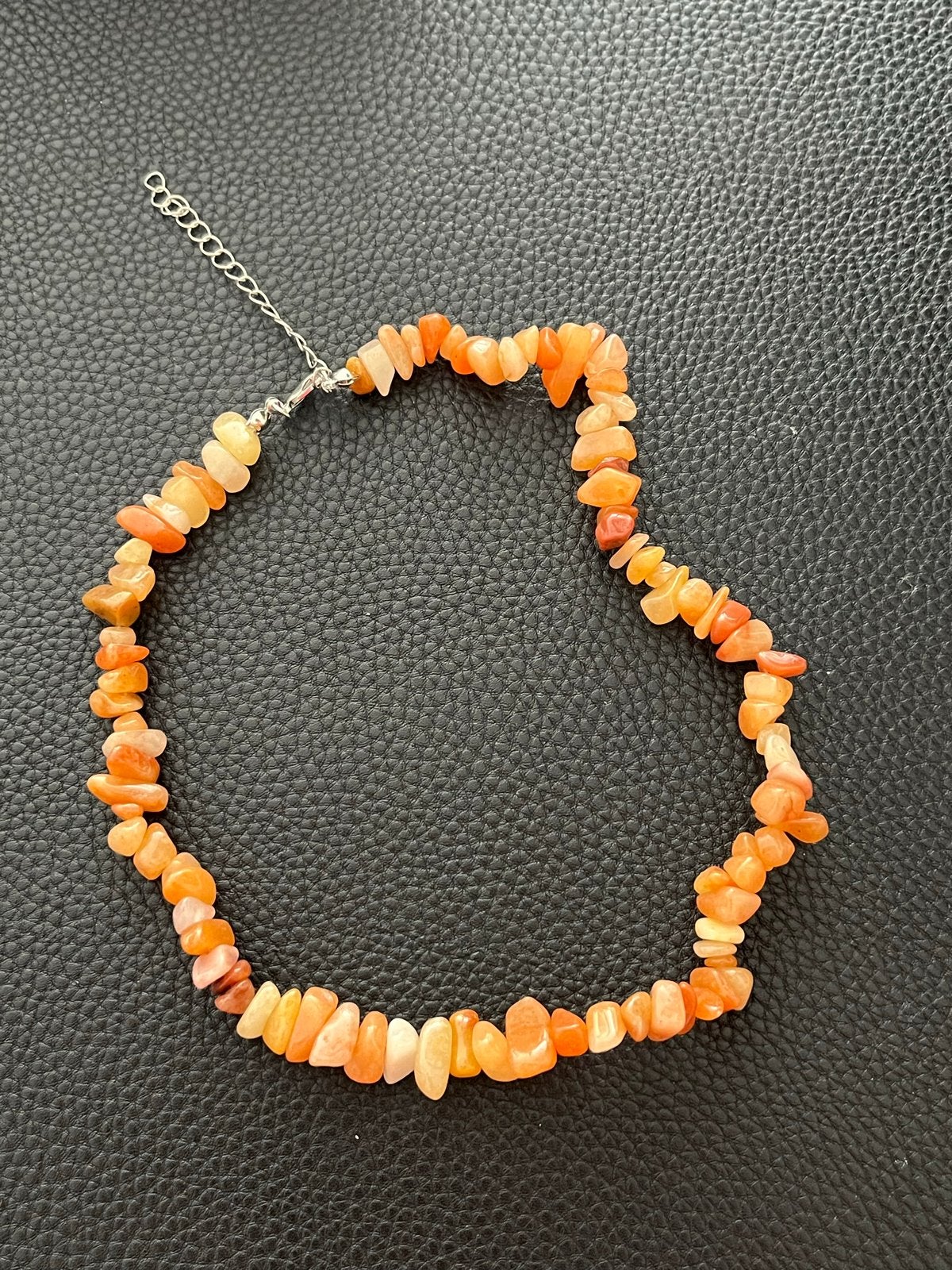 Nieuwe Splitketting met Carneool, Nieuw, Oranje, Ophalen of Verzenden, Steen of Mineraal