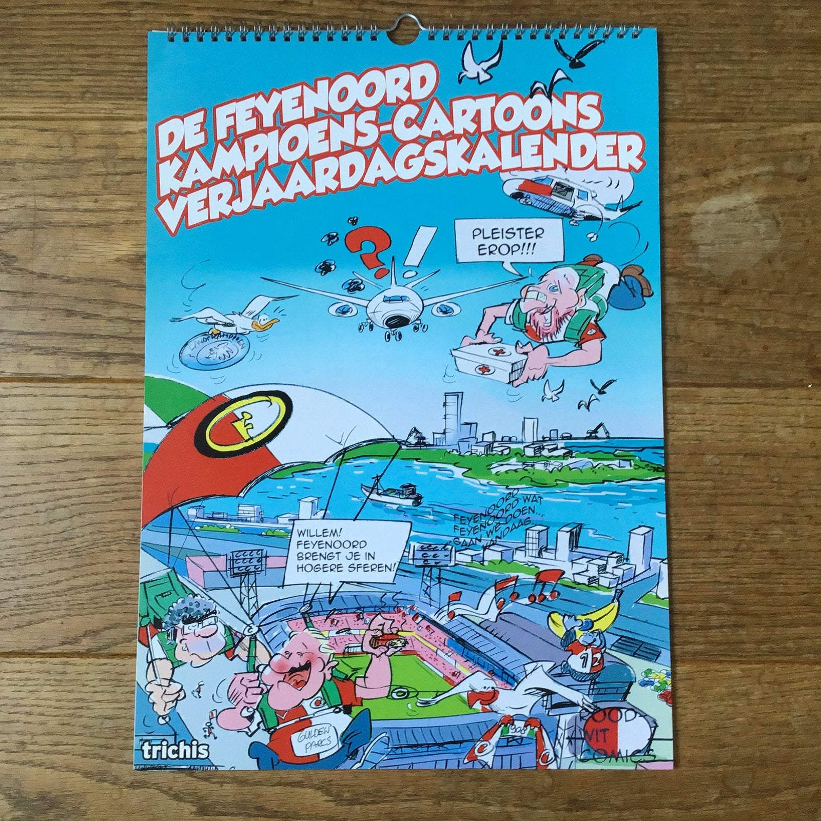 Feyenoord kampioens cartoons verjaardagskalender kalender, Ophalen of Verzenden, Nieuw, Feyenoord