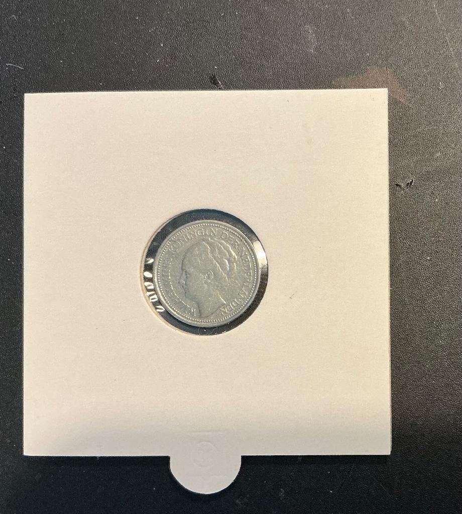 Zeldzaam Zilveren Dubbeltje 1935 - Mooie Kwaliteit, Zilver, Ophalen of Verzenden, 10 cent, Koningin Wilhelmina