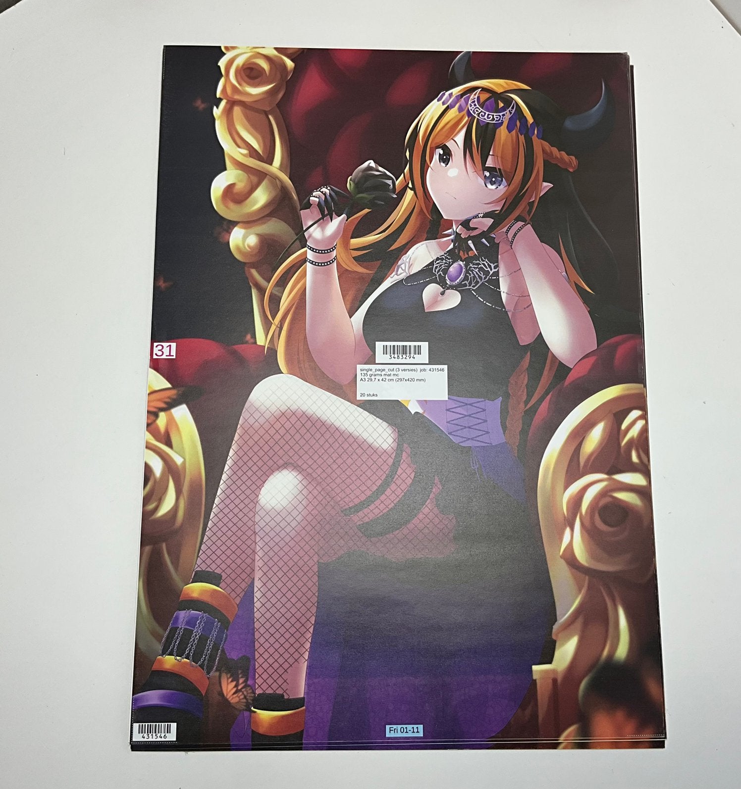 Misti VTuber poster 60 stuks, Ophalen of Verzenden, Nieuw