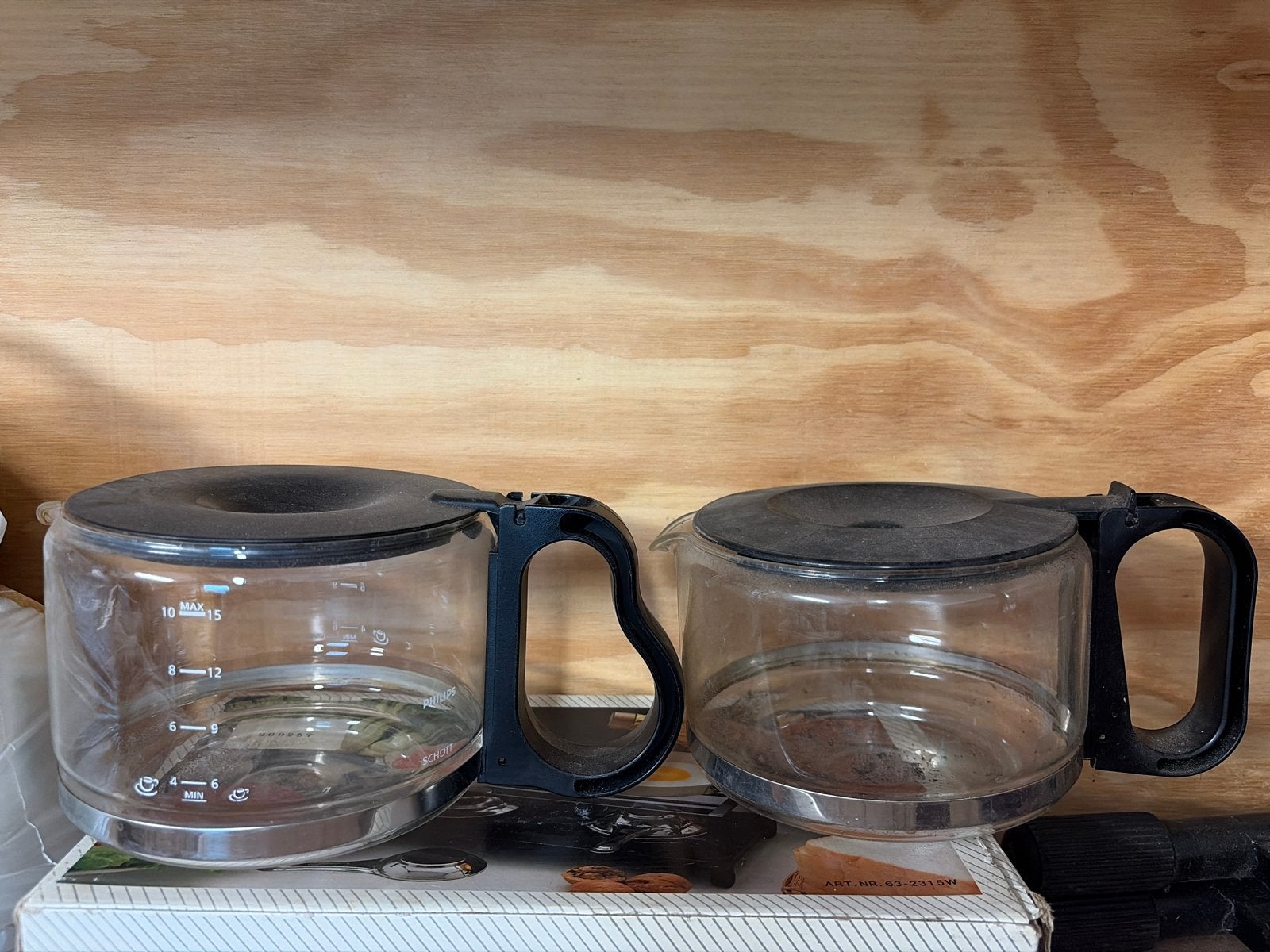 Philips Koffiekan - Glazen Kan voor Koffiezetapparaat, Gebruikt, Overige modellen, 10 kopjes of meer, Gemalen koffie