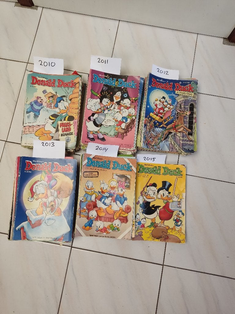Donald duck weekblad div. jaargangen, Boeken, Stripboeken, Meerdere stripboeken, Ophalen, Gelezen