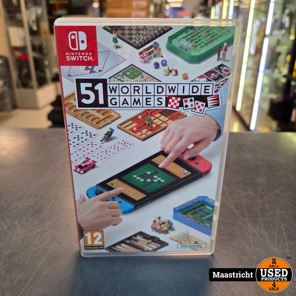 Nintendo Switch Game | 51 Worldwide Games, Nintendo, Gebruikt, Support@nintendo.com, 11-1 Hokotate-cho, Kamitoba, Minami-ku
Kyoto 601-8501
Japan
