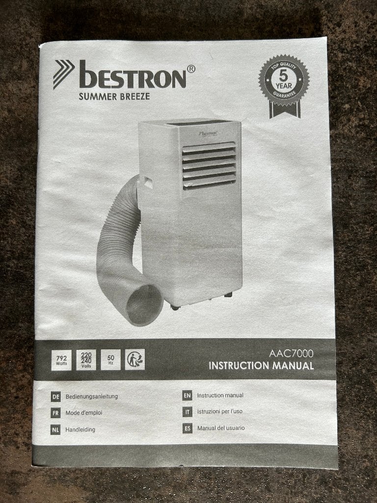 airco, Witgoed en Apparatuur, Airco's, Ophalen, Minder dan 60 m³, 2 snelheden, Zo goed als nieuw