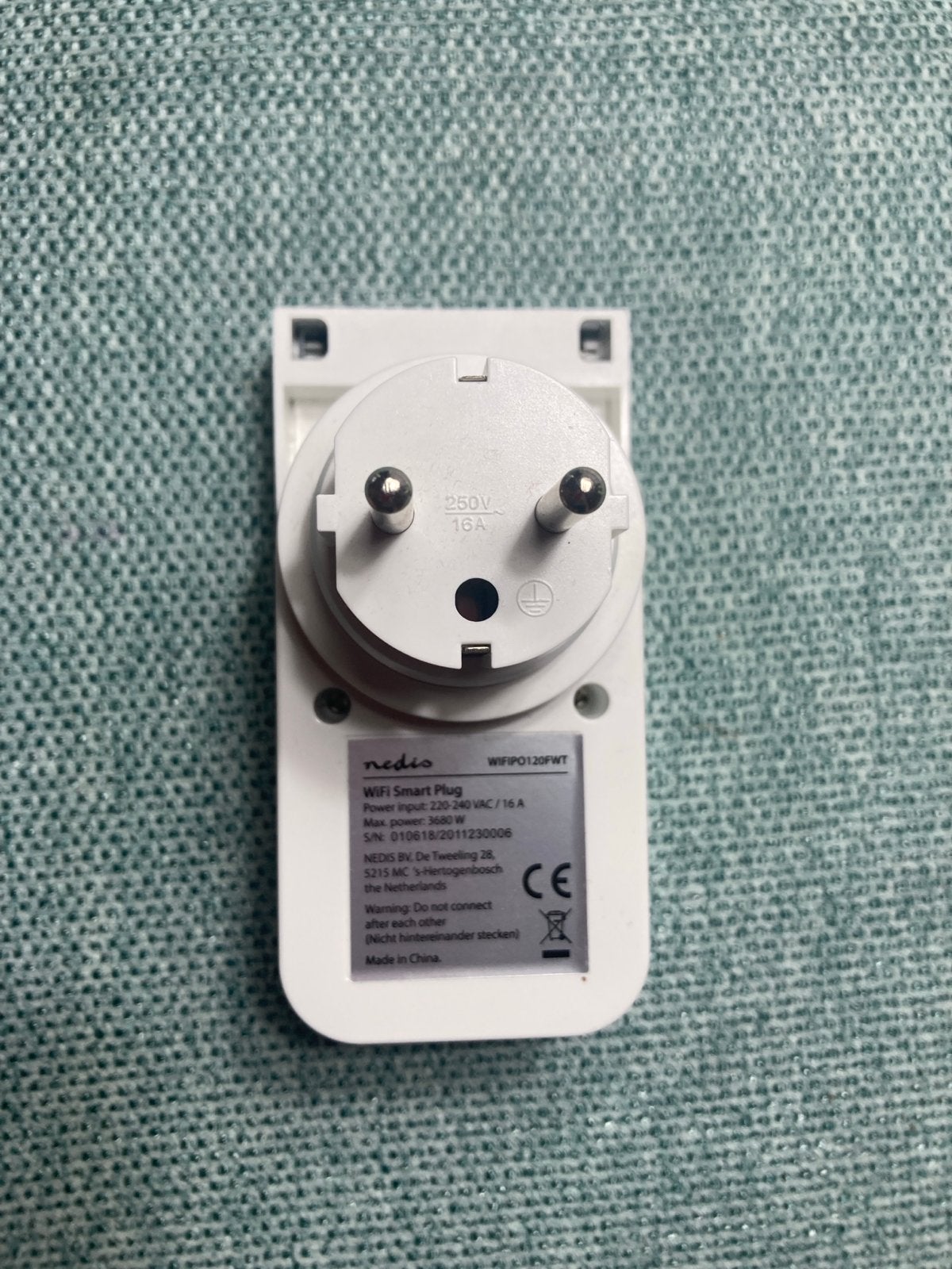 Nedis WiFi Smart Plug - Slimme Stekker voor Thuisautomatiser, Ophalen of Verzenden, Zo goed als nieuw