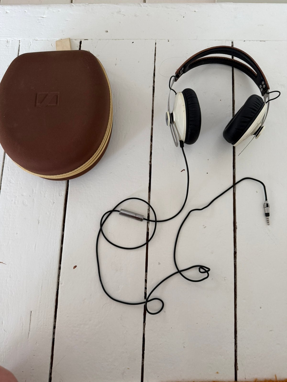 Te koop: Sennheiser Momentum koptelefoon – Ivory/Brown, Audio, Tv en Foto, Koptelefoons, Ophalen of Verzenden, Zo goed als nieuw