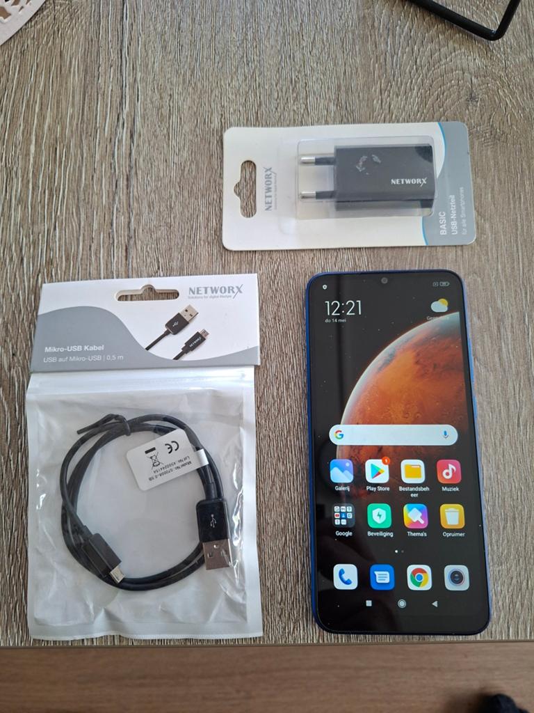 redmi 9a compleet met nieuwe oplader, Ophalen, Zo goed als nieuw, Zwart