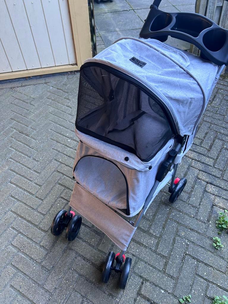 Honden-/kattenbuggy | Dierenwagen | Slechts 2 keer gebruikt, Ophalen of Verzenden, Nieuw
