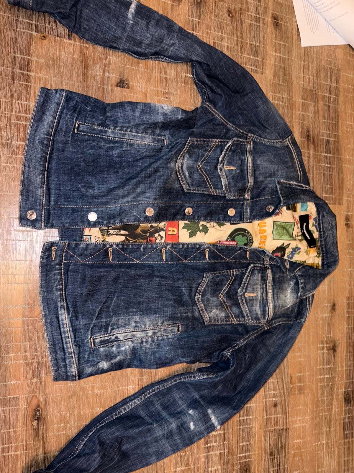Dsquared2 spijkerjas heren. Maat M, Ophalen of Verzenden, Nieuw, Maat 48/50 (M), Blauw