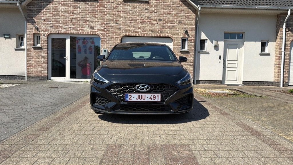 Hyundai i30 N Line 2023 1.5 hybride benzine, Auto's, Hyundai, Stof, Zwart, Zwart, I30