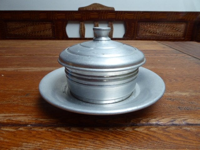 Art deco aluminium deksel doos